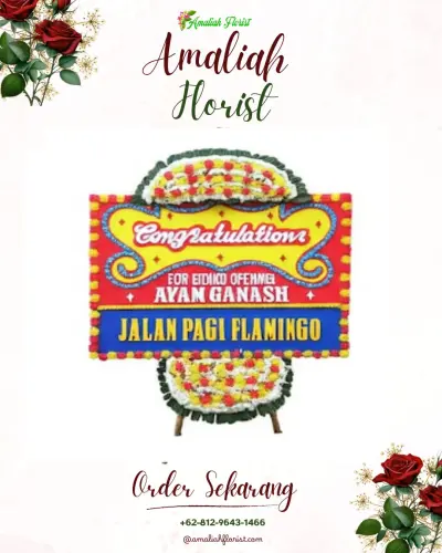 Bunga Papan Congratulation di Kapuk Muara